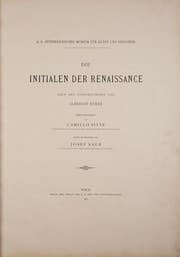 Tapa de Die Initialen der Renaissance