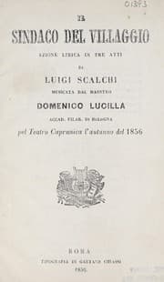 Tapa de Il sindaco del villaggio