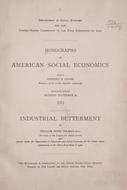 Tapa de Monographs on American social economics