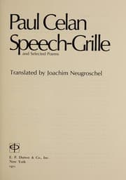 Tapa de Speech-grille, and selected poems