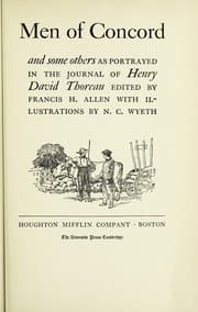 Tapa de Men of Concord and some others as portrayed in the Journal of Henry David Thoreau