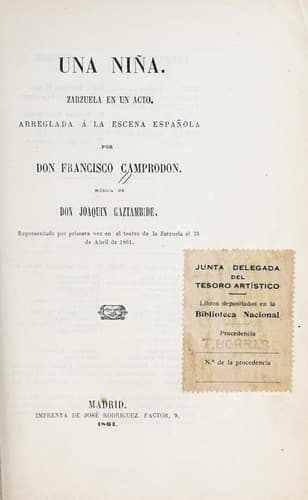 Tapa de Una niña