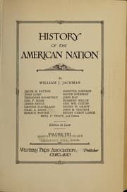 Tapa de History of the American nation