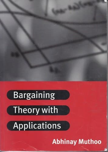 Tapa de Bargaining theory with applications