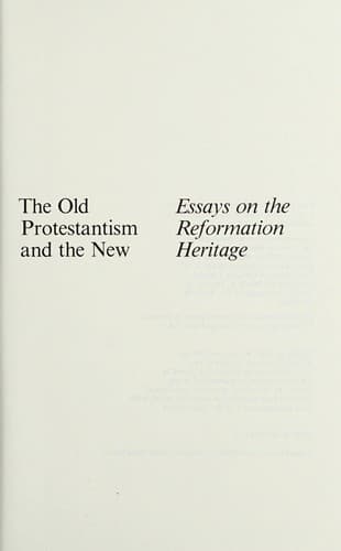Tapa de The old Protestantism and the new