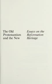 Tapa de The old Protestantism and the new