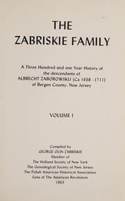Tapa de The Zabriskie family