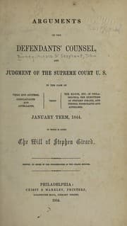 Tapa de Arguments of the defendants' counsel