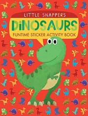 Tapa de Dinosaurs: Funtime Sticker Activity Book (Little Snappers)