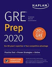 Tapa de GRE Prep 2020: Practice Tests + Proven Strategies + Online (Kaplan Test Prep)