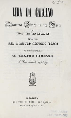 Tapa de Lida da Carcano