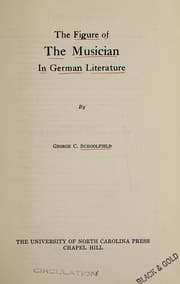 Tapa de The figure of the musician in German literature
