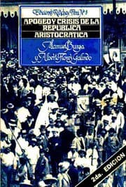 Tapa de Apogeo y crisis de la República Aristocrática