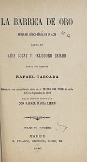 Tapa de La barrica de oro