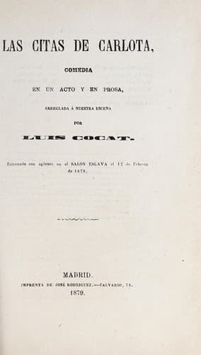Tapa de Las citas de Carlota