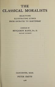 Tapa de The classical moralists