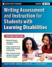 Tapa de Writing assessment and instruction for students with learning disabilities