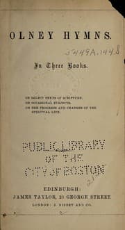 Tapa de Olney hymns