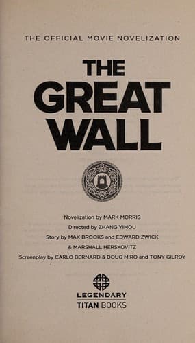Tapa de The Great Wall