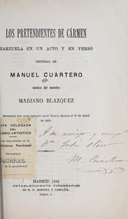 Tapa de Los pretendientes de Carmen