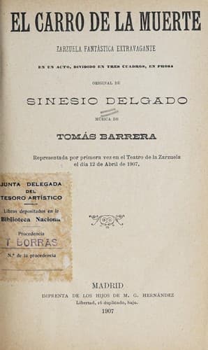 Tapa de El carro de la muerte