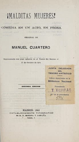 Tapa de !Malditas mujeres!