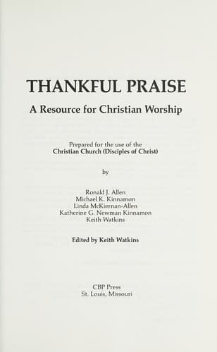 Tapa de Thankful praise