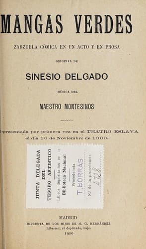 Tapa de Mangas verdes