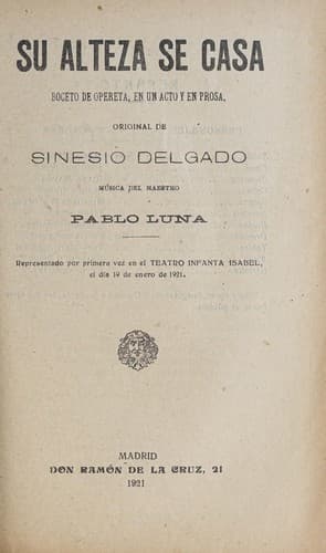 Tapa de Su alteza se casa