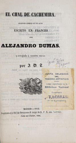 Tapa de El chal de cachemira