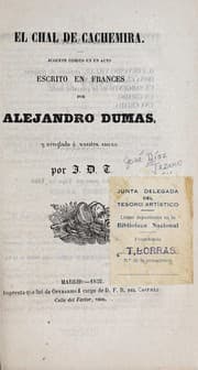 Tapa de El chal de cachemira