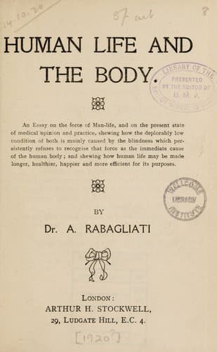 Tapa de Human life and the body