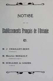 Tapa de Notice sur les établissements français de l'Océanie
