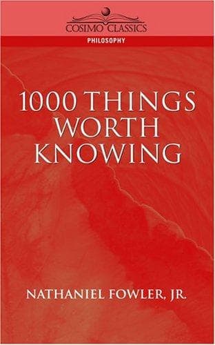 Tapa de 1000 things worth knowing ..