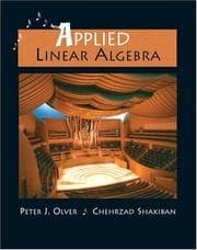 Tapa de Applied linear algebra