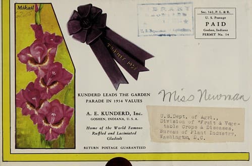 Tapa de Kunderd leads the garden parade in 1934 values