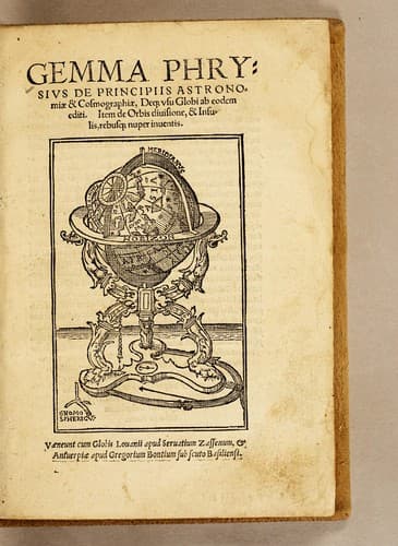 Tapa de De principiis astronomiae [&] cosmographiae, deq[ue] vsu globi ab eodem editi. Item de orbis diuisione, [&] insulis, rebusq[ue] nuper inuentis