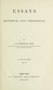 Tapa de Essays, historical and theological