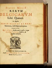Tapa de Ioannis MeursI Rerum Belgicarum libri quatuor