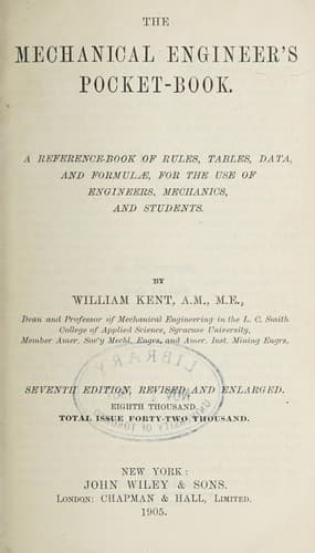 Tapa de The mechanical engineer's pocket-book.