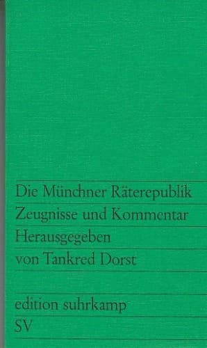 Tapa de Die Münchner Räterrepublik