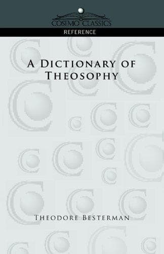Tapa de A Dictionary of Theosophy