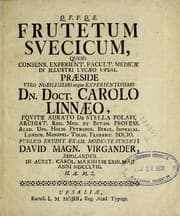 Tapa de Frutetum svecicum ..