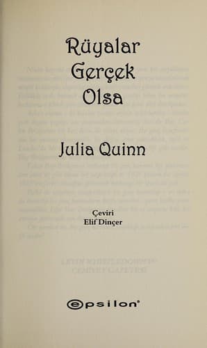 Tapa de Rüyalar gerçek olsa