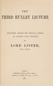 Tapa de The third Huxley lecture