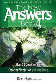 Tapa de The New Answers Book Vol. 4: Over 30 Questions on Evolution/Creation and the Bible