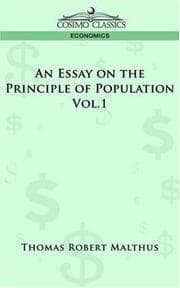 Tapa de An essay on the principle of population