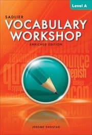 Tapa de Vocabulary Workshop Level A (Grade 6) Paperback - 2013