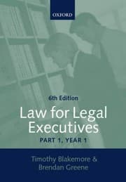 Tapa de Law for Legal Executives: Year 1 Pt.1