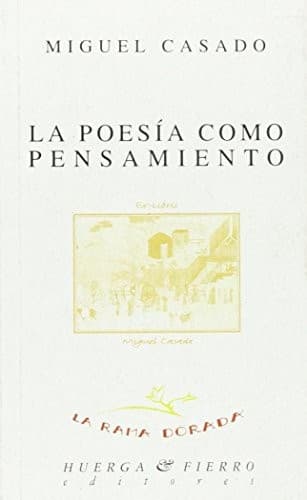 Tapa de La poesía como pensamiento